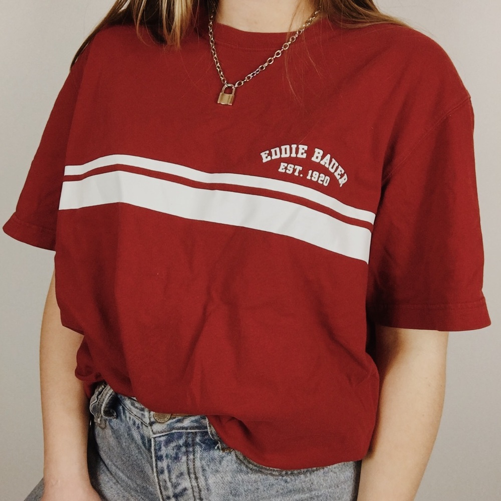 Eddie Bauer Red Logo Tee
